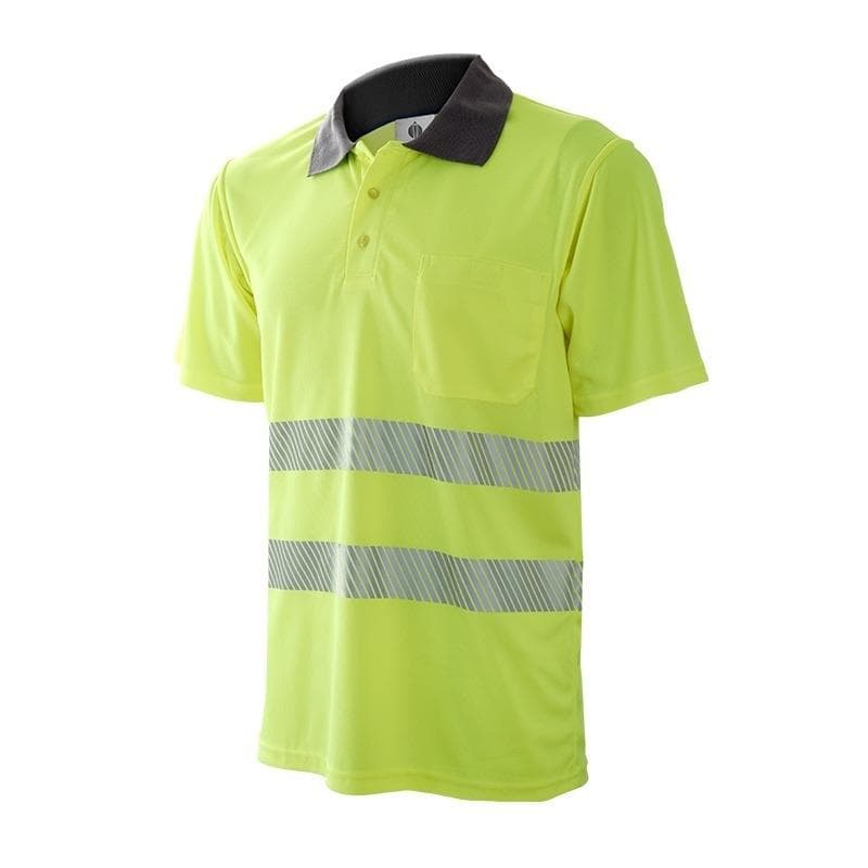 Polo manga corta alta visibilidad con bandas segmentadas, modelo 1056Z (polos de alta visibilidad)