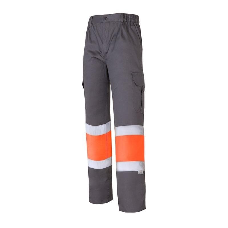 Pantalón multibolsillos 100 % algodón alta visibilidad, modelo 1061A (pantalones de alta visibilidad)