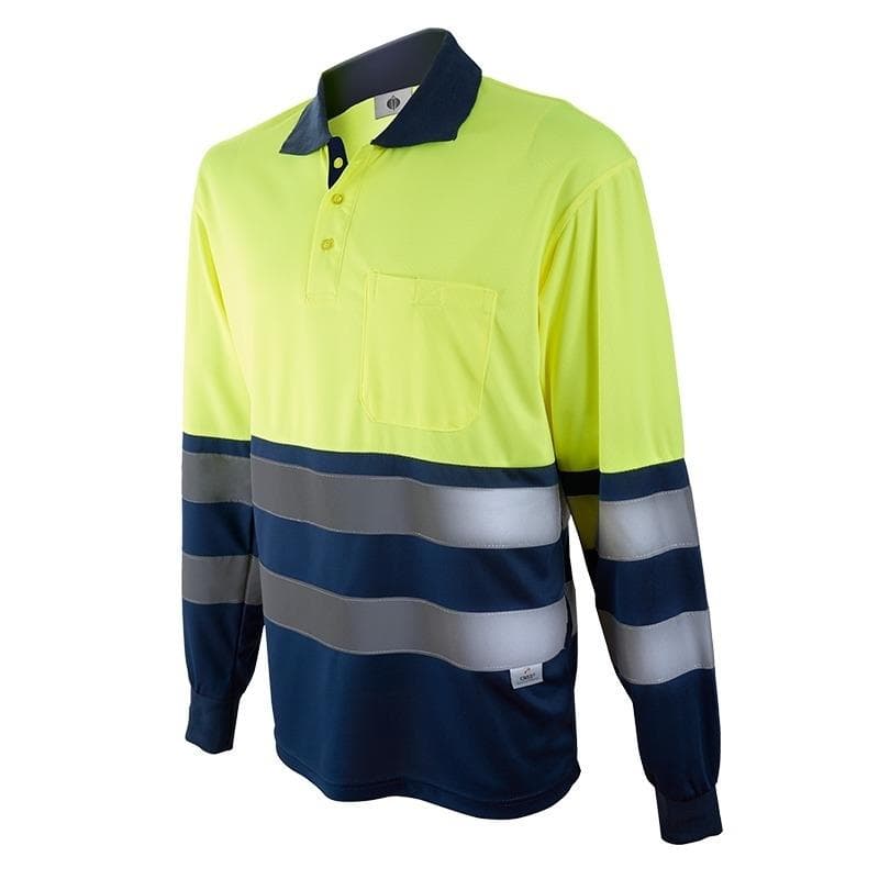 Polo manga larga alta visibilidad, modelo 1095 (polos de alta visibilidad)