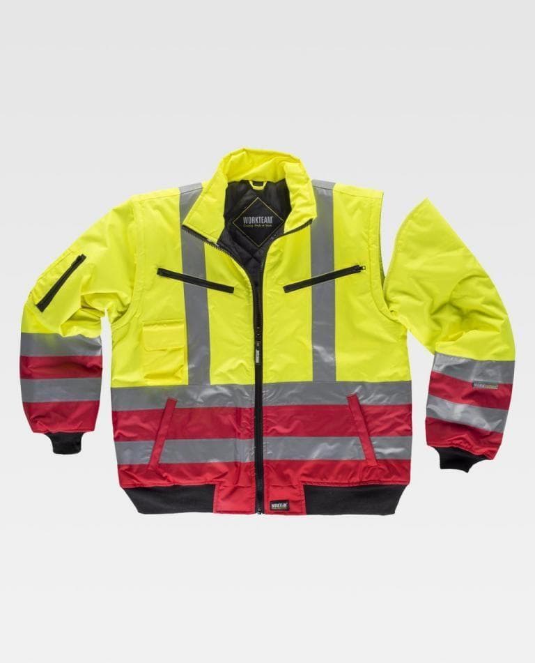Chaqueta alta visibilidad impermeable combi, modelo C3740 (trajes de agua y monos de alta visibilidad)