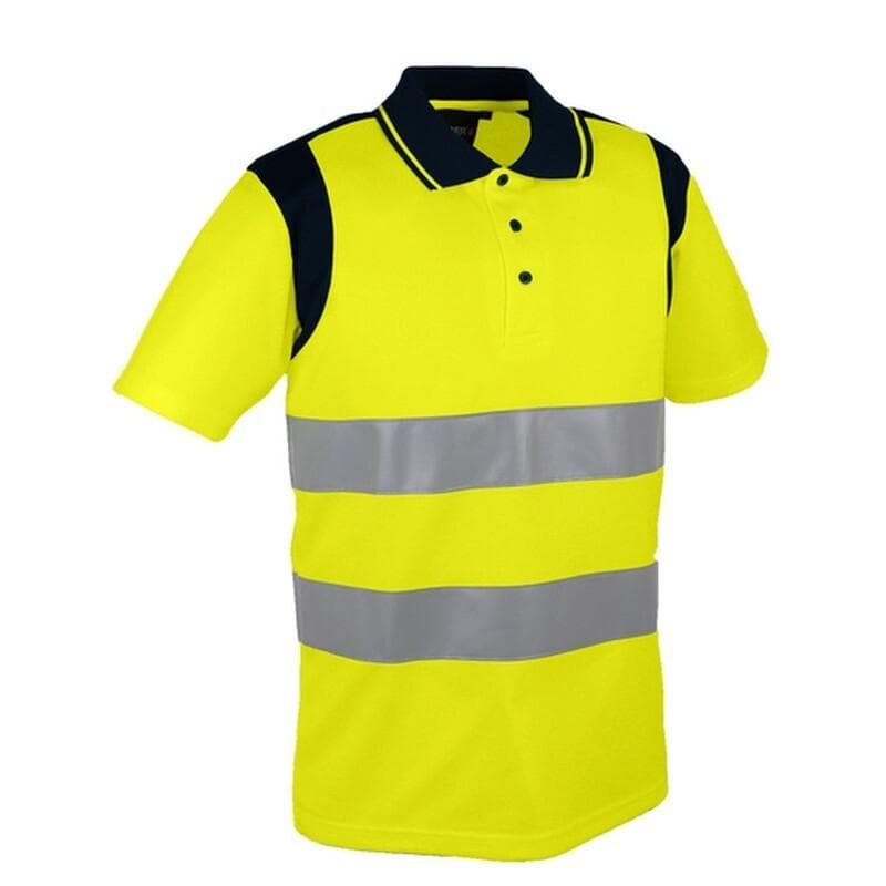 Polo alta visibilidad 100 % poliéster de punto 150 g/m², modelo PAULA (polos de alta visibilidad)