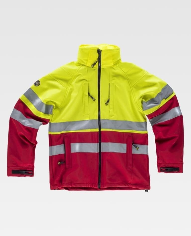 Chaqueta workshell alta visibilidad, modelo S9525 (chaquetas de alta visibilidad)